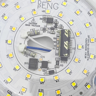 Dia100mm Круглое ПКБ-панель 12w 15w AC 110V 120V 230V 3.93' Retrofit Light Kit For Ceiling Flush Light Ceiling Fan Light Panel Replacement PCB 18W 3000K 6000K 1800LM 120V CRI90 Снижаемая