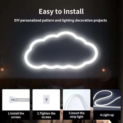 16.5FT / 5 Meter Spotless Silicone LED Channel System Recessed Flexible Tube With Milky White Cover Wider Track Для 12 мм водонепроницаемой светодиодной ленты света USC7 WW