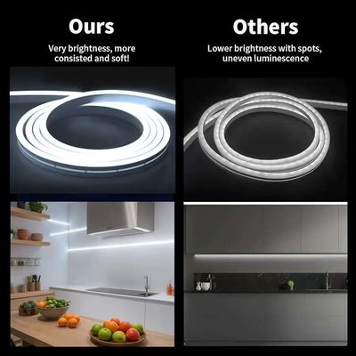 16.5FT / 5 Meter Spotless Silicone LED Channel System Recessed Flexible Tube With Milky White Cover Wider Track Для 12 мм водонепроницаемой светодиодной ленты света USC7 WW