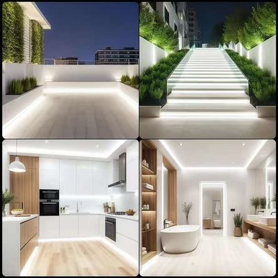 16.5FT / 5 Meter Spotless Silicone LED Channel System Recessed Flexible Tube With Milky White Cover Wider Track Для 12 мм водонепроницаемой светодиодной ленты света USC7 WW