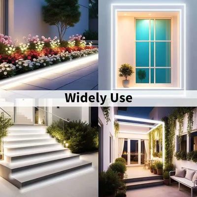 16.5FT / 5 Meter Spotless Silicone LED Channel System Recessed Flexible Tube With Milky White Cover Wider Track Для 12 мм водонепроницаемой светодиодной ленты света USC7 WW