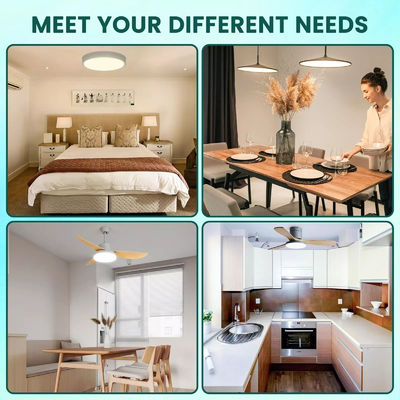 ERP Rosh LED-модули 5CCT 12W/18W/24W DIP Switch Ceiling Light Fan With Witch Power Заменяет светодиодный модуль