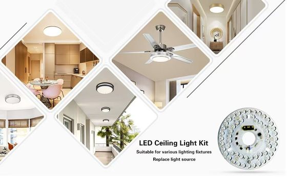 5CCT 18W/24W DIP Switch Ceiling Light Fan With Witch Power Заменяет светодиодный модуль 120V Ceiling Fan Panel Retrofit Kit с модулями DOB