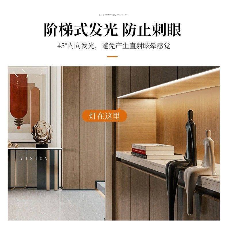 подсветка под шкаф Modern Under Cabinet LED Strip Light с PMMA Upward Light 3500K