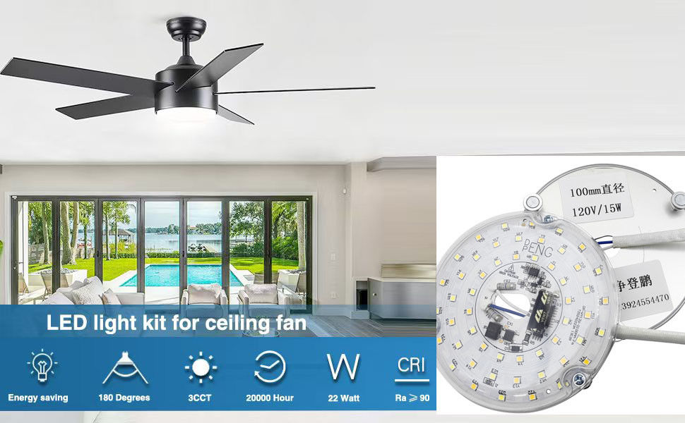 Dia100mm Круглое ПКБ-панель 12w 15w AC 110V 120V 230V 3.93' Retrofit Light Kit для потолка Флеш-свет потолочного вентилятора Замена света панель ПКБ 15W 90 Dimmable
