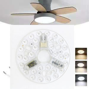 ERP Rosh LED-модули 5CCT 12W/18W/24W DIP Switch Ceiling Light Fan With Witch Power Заменяет светодиодный модуль